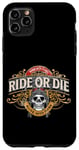 Coque pour iPhone 11 Pro Max Moto Ride or Die Born into Light Alive into Dark