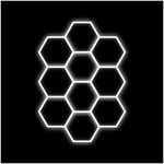 Hexagon-belysning Dr Dirt Garage Sky Gen2, 10 Grid System, 290 x 410 cm