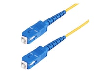StarTech.com 30m (98.4ft) SC to SC (UPC) OS2 Single Mode Simplex Fiber Optic Cable, 9/125µm, 40G/100G, Bend Insensitive, Low Insertion Loss, LSZH Fiber Patch Cord - patch-kabel - 30 m - gul
