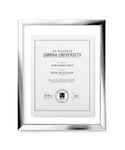 Umbra Floating Frame for Displaying Documents, Diploma, Certificate, Photo or Artwork, Chrome, 11 x 14 8-1/2 x 11