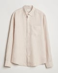GANT Regular Fit Linen Striped Shirt Dry Sand