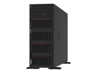 Lenovo Thinksystem St650 V3 7D7a - Server - Tower 4U - 2-Vägs - 1 X Xeon Silver 4410Y / Upp Till 3.9 Ghz - Ram 32 Gb - Sas - Hot-Swap 2.5" Vik/Vikar - Ingen Hdd - Ast2600 - Gigabit Ethernet, 10 Gigabit Ethernet - Inget Os - Skärm: Ingen