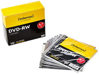 Intenso DVD-RW 4.7GB Rewritable 4x Speed Slim Case Pack of 10