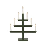 Konstsmide - Träljusstake 7ljus - Adventsljusstake - Mörkgrön