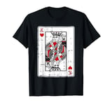 King Of Hearts Valentines Day Cool Playing Card V-Day Pajama T-Shirt