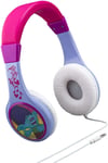 Trolls Headphones for Kids with Built in Volume Limiting Feature for Kid Friendly Safe Listening