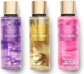 Victoria's Secret Pure Seduction+Love Spell+Coconut Passion Fragrance Mist Set