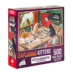 Exploding Kittens Jigsaw Puzzles for Adults -Cats in Quarantine - 500 Piece Jigsaw Puzzles For Family Fun & Game Night