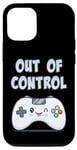 Coque pour iPhone 15 Pro Out of Control Kawaii Silly Controller Jeu vidéo Gamer