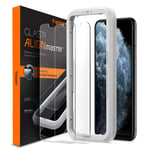 Spigen AlignMaster Tempered Glass Screen Protector for iPhone 11 Pro and iPhone XS and iPhone X - 2 Pack