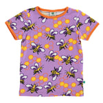 Småfolk Mønstret T-skjorte Med Bier Viola | Lilla | 5-6 years