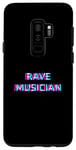 Coque pour Galaxy S9+ Rave Musician Techno EDM Music Maker Festival Composer Raver