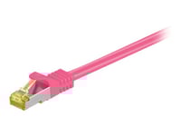 Microconnect - Patch-Kabel - Rj-45 (Hane) Till Rj-45 (Hane) - 1.5 M - Sftp, Pimf - Cat 7 - Halogenfri, Hakfri, Tvinnad - Rosa