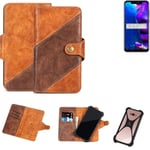 Mobile Phone Sleeve for Allview Soul X5 Pro Wallet Case Cover Smarthphone Braun 