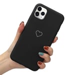Cute Soft Case For iPhone 11 Pro X Xr Xs Max For Apple Airpods 1 2 Love Heart Phone Cover For iPhone 8 Plus 7 6S 6 5 5S SE,Black (Phone case),For Airpods 1 and 2