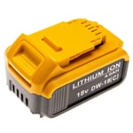 vhbw Batterie compatible avec Dewalt DCG412M2, DCG412L2, DCG412B, DCG412N, DCG412, DCG406NT, DCG405P2 outil électrique (4000 mAh, Li-ion, 18 V)