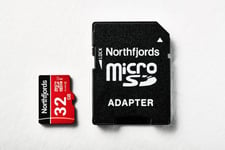 Microdrive - MicroSD TF minneskort 32GB Inkluderar SDHC-adapter