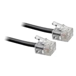 7.5M ADSL Internet Broadband RJ11 to RJ-11 Cable Lead Black DSL - SENT TODAY