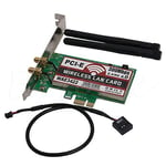 Carte Réseau, Glodenbridge Bluetooth 4.0 bi-bande 2 G/5G 300 Mbps PCI-E PCI Express Wae3422 carte réseau WLAN adaptateur WiFi 1*Pack