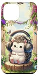 iPhone 12 mini Kawaii Hedgehog Headphones: The Hedgehog's Playlist Case