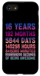 Coque pour iPhone SE (2020) / 7 / 8 16 ans 192 mois d'être génial pour adolescent