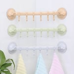 Wall Vacuum Rack Suction Cup 6 Hooks Towel Bathroom Kitchen Hold