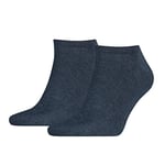 Tommy Hilfiger Men's Sneaker 2P Ankle Socks, Blue, Size 39