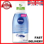 NIVEA Double Effect Waterproof Eye Make-Up Remover (125 ml), Daily Use Face Cle