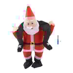 Santa Claus-dräkt, rolig jultomte som rider på uppblåsbar showfest Cosplay-rollspel rekvisita (120‑140cm)