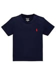 Ralph Lauren Baby Boys Classic Short Sleeve T-shirt - Navy, Navy, Size 6 Months