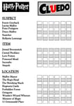 CLUEDO HARRY POTTER  DETECTIVE NOTES - 100 (50 DOUBLE SIDED LOOSE SHEETS) - A6