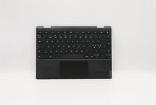 Lenovo Chromebook 300e 2nd Keyboard Palmrest Top Cover Nordic Black 5CB0X55520