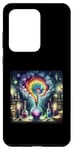 Coque pour Galaxy S20 Ultra Rainbow Spiraling In Potion Bottle In Mystical Lab. Livres