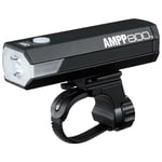 CatEye Bicycle Front Light AMPP 800 Rechargeable Black With Helmet Mount Kit