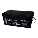 Q-Batteries 12LS-200 / 12V - 208Ah 10-års AGM batteri