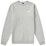 Nike Mens Sportswear Club Fleece Crew Sweater - Grey / XL