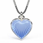 Smykke Lys blått hjerte i sølv, til barn - 119702