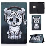 Läderfodral för surfplatta Samsung Galaxy Tab A9+ (Musik Leopard)