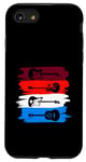 iPhone SE (2020) / 7 / 8 Electric And Acoustic Guitars Within Paint Brush Strokes Case
