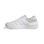 adidas Femme Court Funk Shoes-Low, FTWR White/FTWR White/Silver Met, 37 1/3 EU