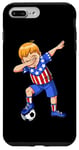 iPhone 7 Plus/8 Plus Youth Soccer Dab American Flag Celebration Move Case
