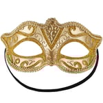 tectake Venetiansk mask med mönster Guld