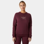 Helly Hansen Dame F2f Organic Bomull Genser Med Rund Hals Lilla Xs