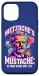 iPhone 15 Nietzsche's Mustache Beyond Good And Evil Quote Philosophy Case