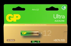 GP Ultra Alkaline AA-batteri, 15AU/LR6, 12-pak