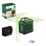 Bosch Cross line Laser UniversalLevel 360 (Vertical + Horizontal Laser Lines incl. 360° for Alignment Throughout The Entire Room, in Cardboard Box)