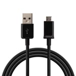 Cable USB Chargeur Noir pour Samsung Galaxy NOTE 1 / 2 / 3 LITE / 4 - Cable Port Micro USB Mesure 1 Metre [Phonillico]