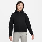 Nike Luvtröja NSW Tech Fleece 2024 - Svart Barn, storlek XS: 122-128 cm