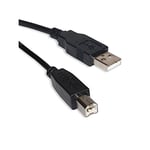 D2 Câble USB 2.0 A mâle/B mâle 3m câble Noir