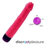 Vibrating Dildo 9 Inch Vibrator Soft Big Cock Penis Masturbator Dolls Sex Toys